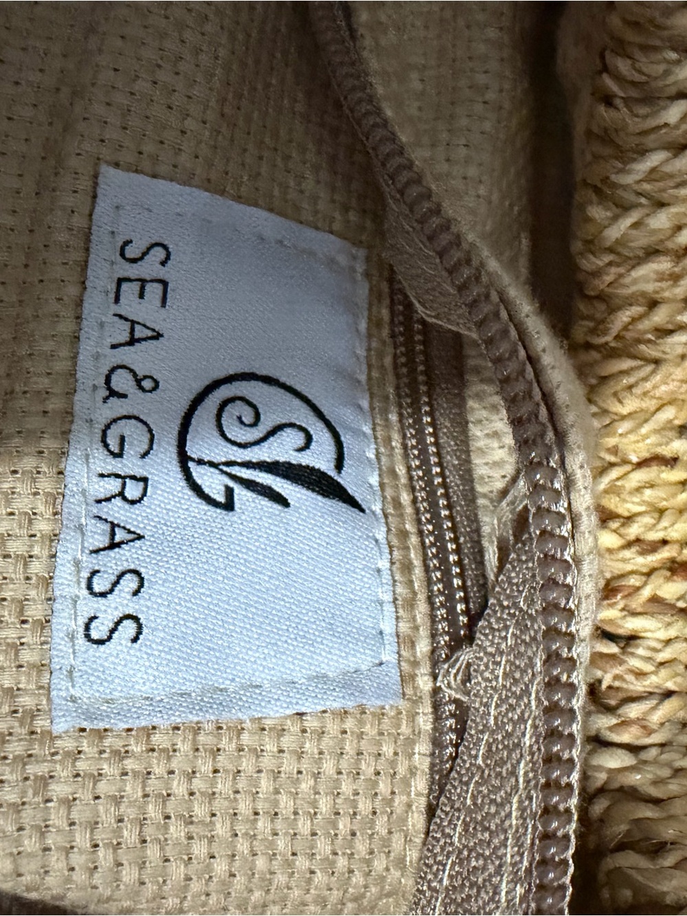 Sea & Grass Woven Double Handle Tote Bag - Picture 3 of 5